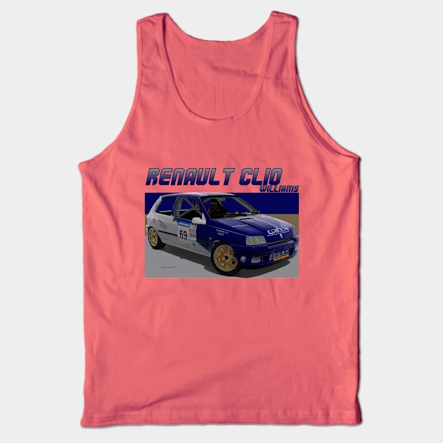 Renault Clio Williams Tank Top by PjesusArt